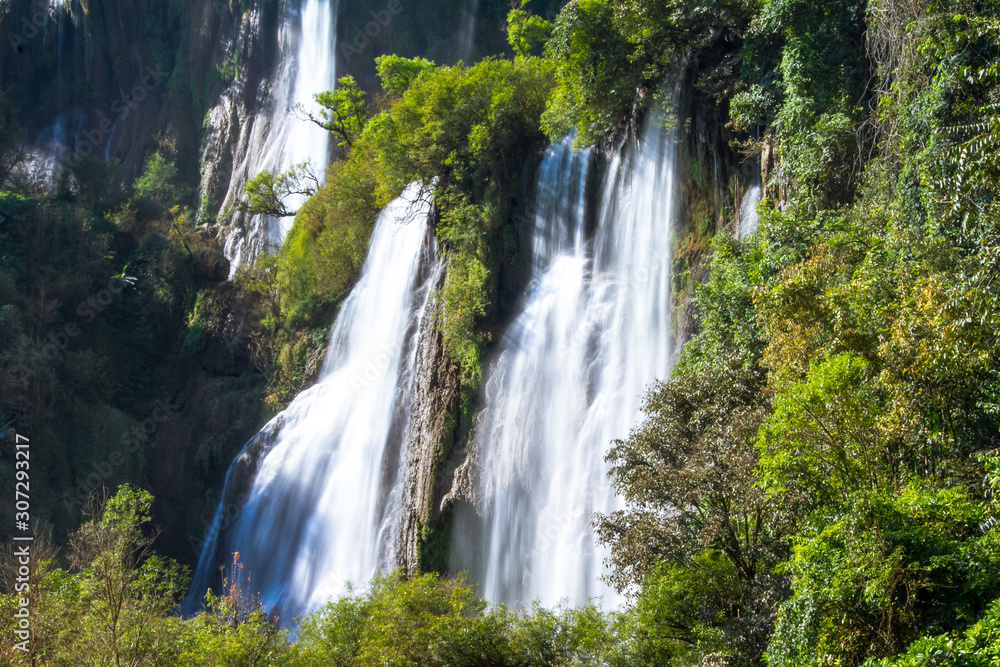 waterfall in deep forest