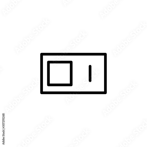 Simple switch line icon.