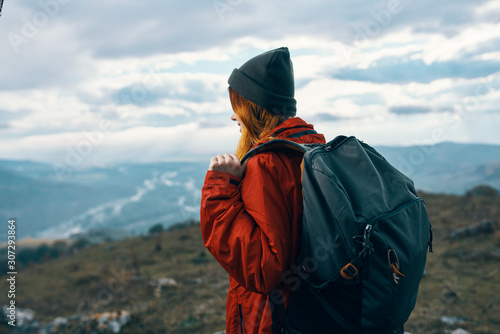 hiker in the mountains