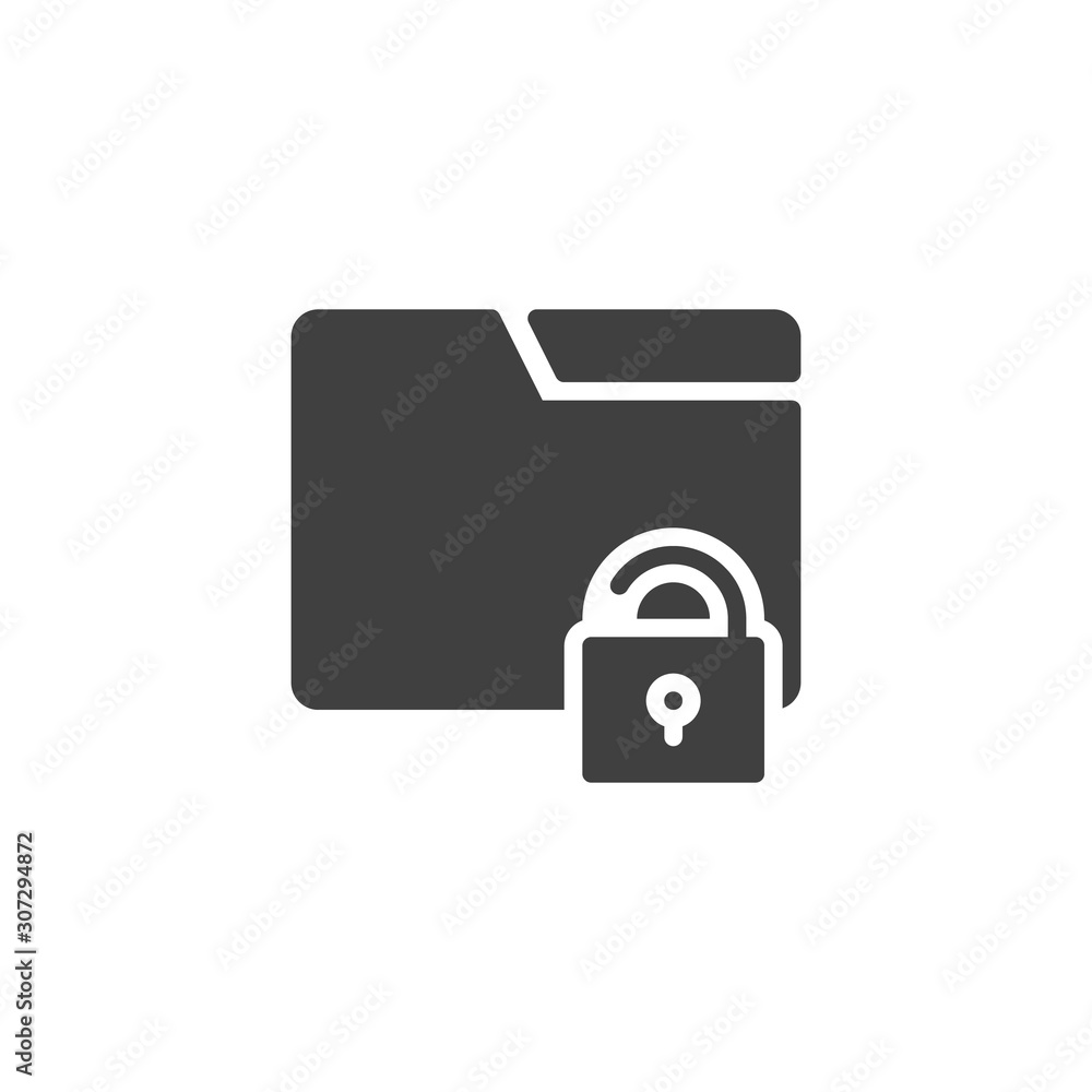 Unlocked file folder vector icon. filled flat sign for mobile concept and web design. Data Folder protection glyph icon. Insecure doc symbol, logo illustration. Vector graphics Unlocked file folder vector icon. filled flat sign for mobile concept and web design. Data Folder protection glyph icon. Insecure doc symbol, logo illustration. Vector graphics