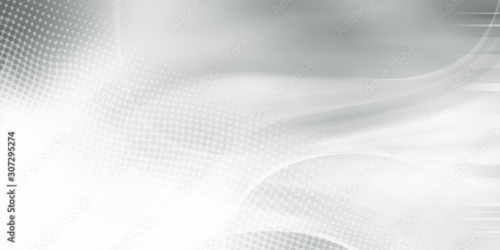 Gray halftone pattern with white line motion backdrop wallpaper. Clean Grey geometric background. Gray halftone pattern with white line motion backdrop wallpaper. Clean Grey geometric background.