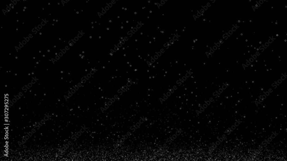 Moving Water Bubbles Animation on Black Background. Moving Water Bubbles Animation on Black Background.