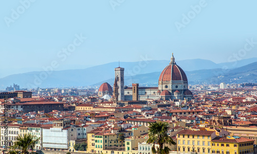 View of Cathedral Santa Maria del Fiore in Florence, Italy