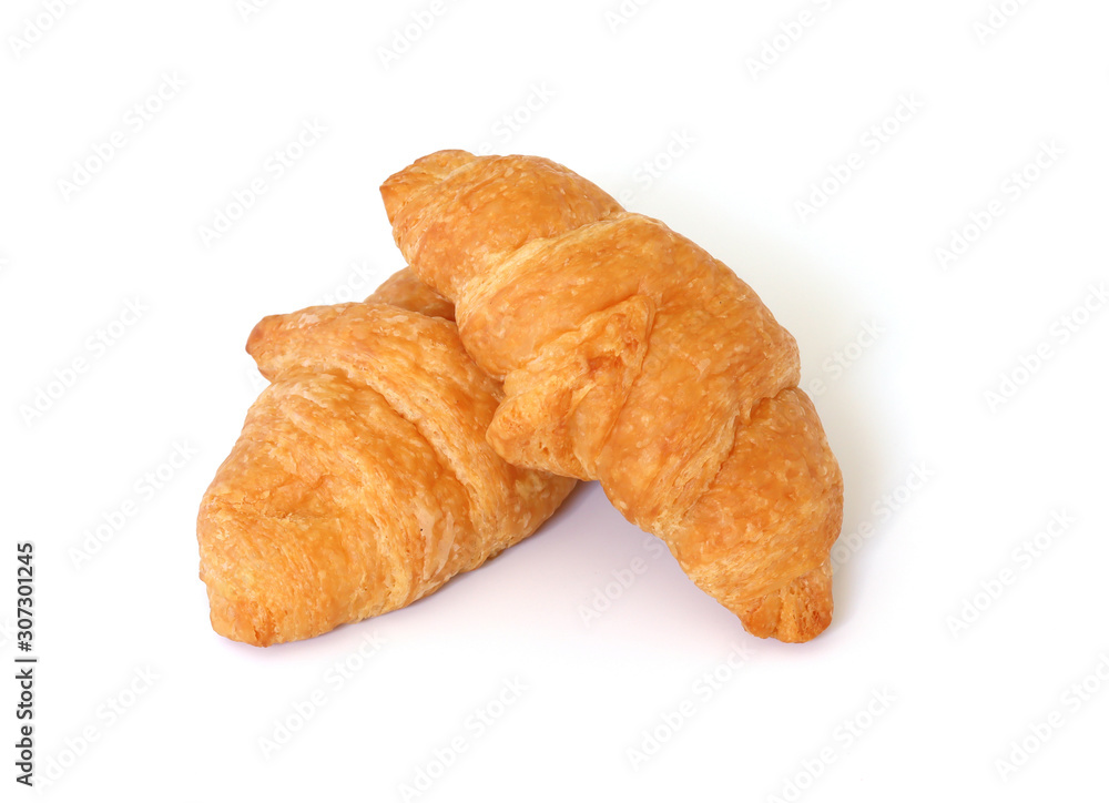 Fresh Croissant isolated on white background. Fresh Croissant isolated on white background.