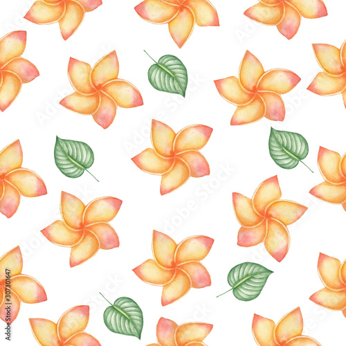 Frangipani pattern