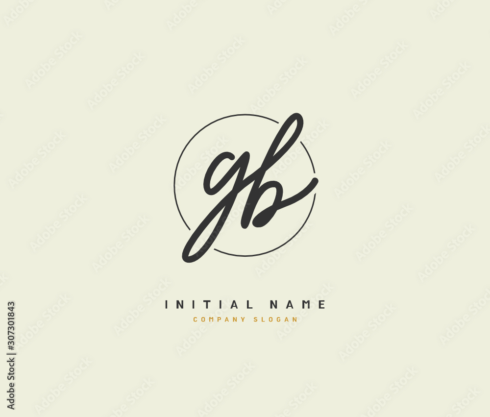 G B GB Beauty vector initial logo, handwriting logo of initial signature, wedding, fashion, jewerly, boutique, floral and botanical with creative template for any company or business. G B GB Beauty vector initial logo, handwriting logo of initial signature, wedding, fashion, jewerly, boutique, floral and botanical with creative template for any company or business.