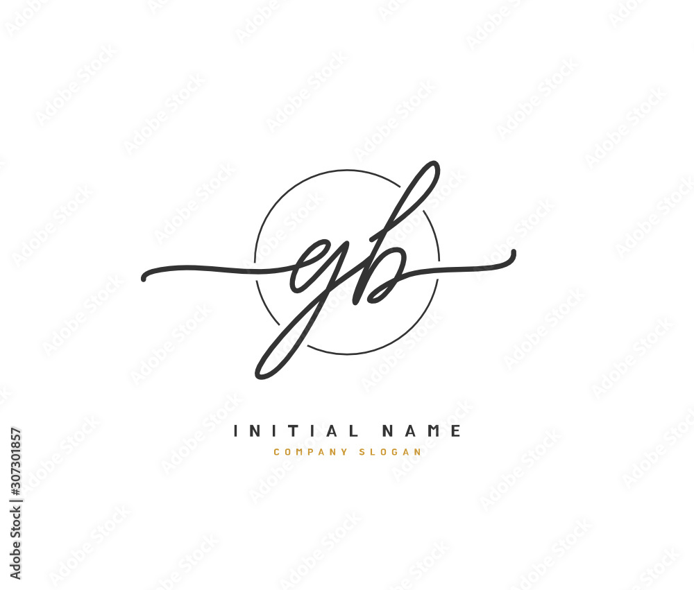 G B GB Beauty vector initial logo, handwriting logo of initial signature, wedding, fashion, jewerly, boutique, floral and botanical with creative template for any company or business. G B GB Beauty vector initial logo, handwriting logo of initial signature, wedding, fashion, jewerly, boutique, floral and botanical with creative template for any company or business.