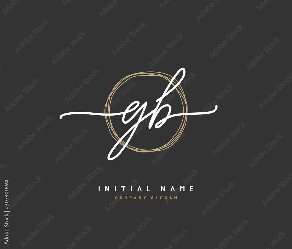 G B GB Beauty vector initial logo, handwriting logo of initial signature, wedding, fashion, jewerly, boutique, floral and botanical with creative template for any company or business. G B GB Beauty vector initial logo, handwriting logo of initial signature, wedding, fashion, jewerly, boutique, floral and botanical with creative template for any company or business.