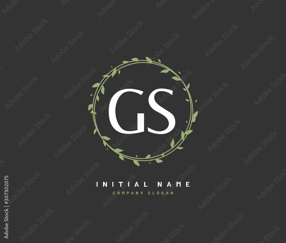 G S GS Beauty vector initial logo, handwriting logo of initial signature, wedding, fashion, jewerly, boutique, floral and botanical with creative template for any company or business. G S GS Beauty vector initial logo, handwriting logo of initial signature, wedding, fashion, jewerly, boutique, floral and botanical with creative template for any company or business.