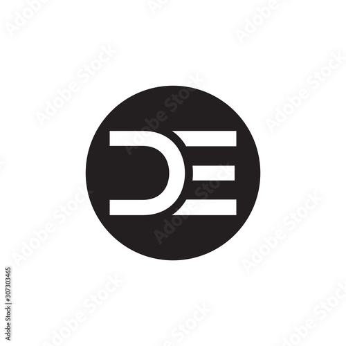 Free Download Initial DE Letter Logo With Creative Modern Business Typography Vector Template. Creative Letter DE Logo Vector. - GFXLoad