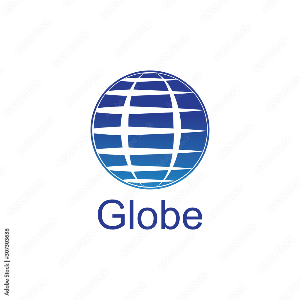 globe logo and icon Vector design Template-Vector