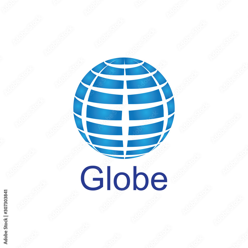 globe logo and icon Vector design Template-Vector