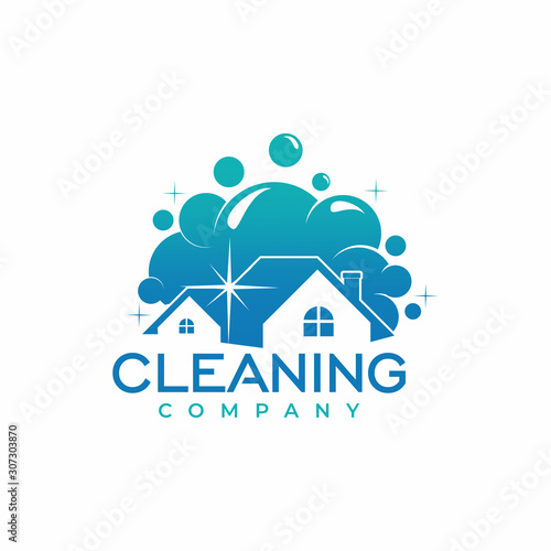 Cleaning Company Logo Design Vector