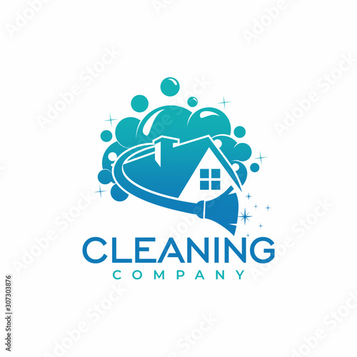 Cleaning Company Logo Design Vector