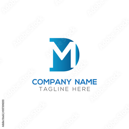 Free Download Initial DM Letter Logo With Creative Modern Business Typography Vector Template. Creative Letter DM Logo Vector. - GFXLoad