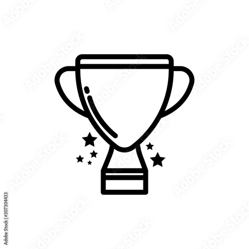 Trophy icon. Design template vector