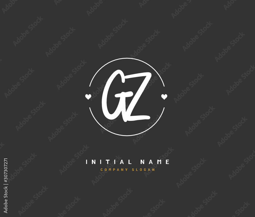 G Z GZ Beauty vector initial logo, handwriting logo of initial signature, wedding, fashion, jewerly, boutique, floral and botanical with creative template for any company or business. G Z GZ Beauty vector initial logo, handwriting logo of initial signature, wedding, fashion, jewerly, boutique, floral and botanical with creative template for any company or business.