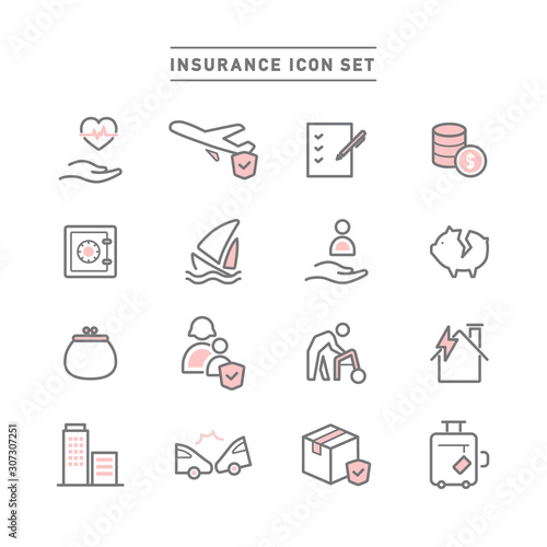 INSURANCE ICON SET