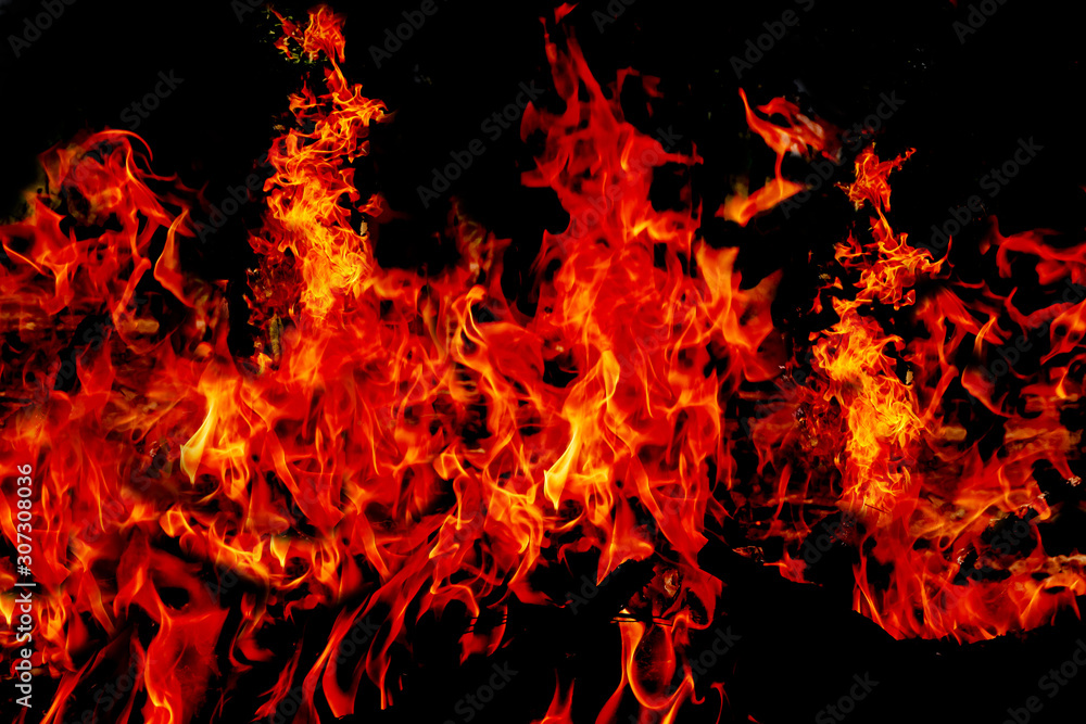 blaze fire flame on black background blaze fire flame on black background
