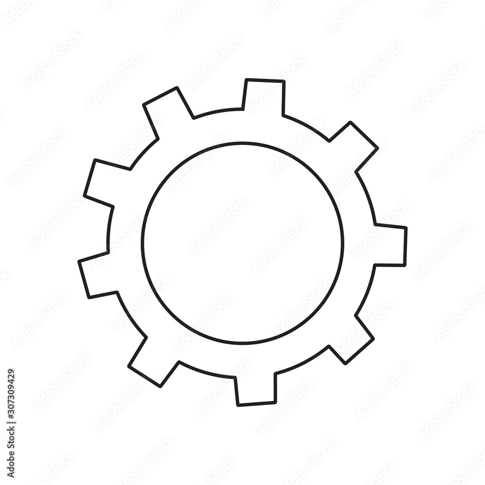 Gear icon. Design template vector Gear icon. Design template vector