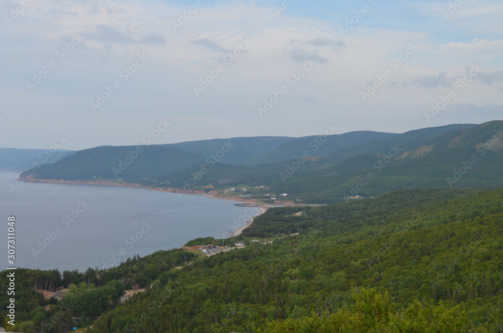 Summer in Nova Scotia: Pleasant Bay and the Mouth of the Grand Anse River on the Northwestern Coast of Cape Breton Island