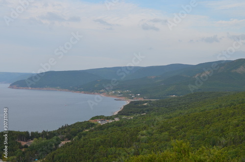 Summer in Nova Scotia: Pleasant Bay and the Mouth of the Grand Anse River on the Northwestern Coast of Cape Breton Island © Scott