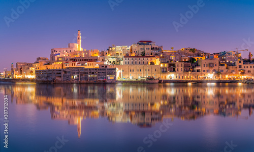 Beautiful panoramic view of Jaffa port and old town in Tel Aviv, Israel © Evgeni
