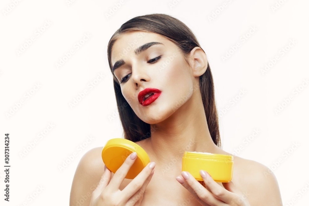 beautiful woman bare shoulders spa treatments clean skin beautiful woman bare shoulders spa treatments clean skin