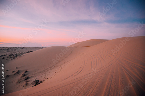 Sand dunes in Desert.