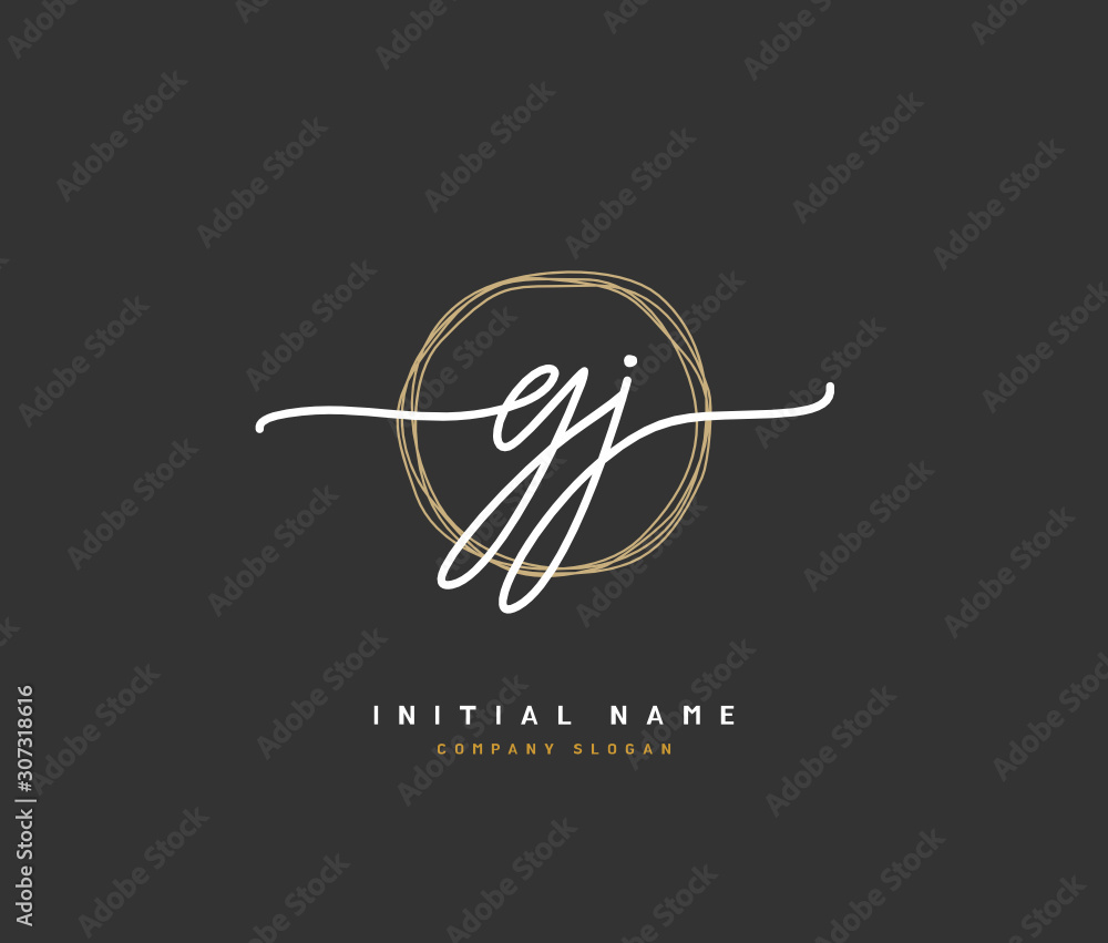 G J GJ Beauty vector initial logo, handwriting logo of initial signature, wedding, fashion, jewerly, boutique, floral and botanical with creative template for any company or business. G J GJ Beauty vector initial logo, handwriting logo of initial signature, wedding, fashion, jewerly, boutique, floral and botanical with creative template for any company or business.