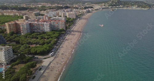  quadrocopter shot of blanes beach