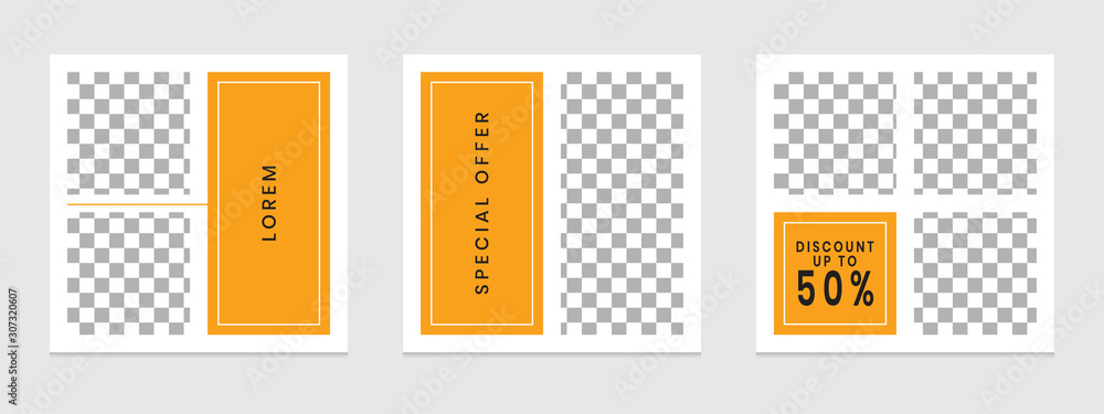 Editable social media post templates, Instagram story collections ...