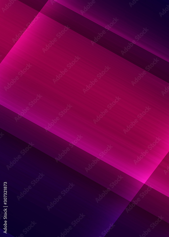 Obraz premium Dark abstract background with neon lines, glow. Bright neon glow.