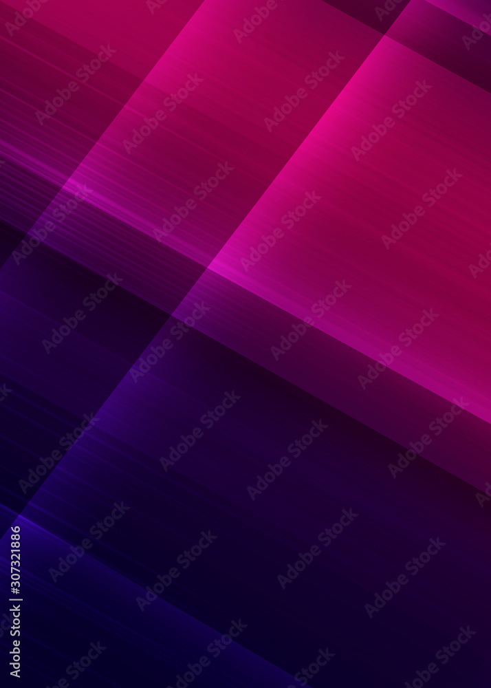 Obraz premium Dark abstract background with neon lines, glow. Bright neon glow.