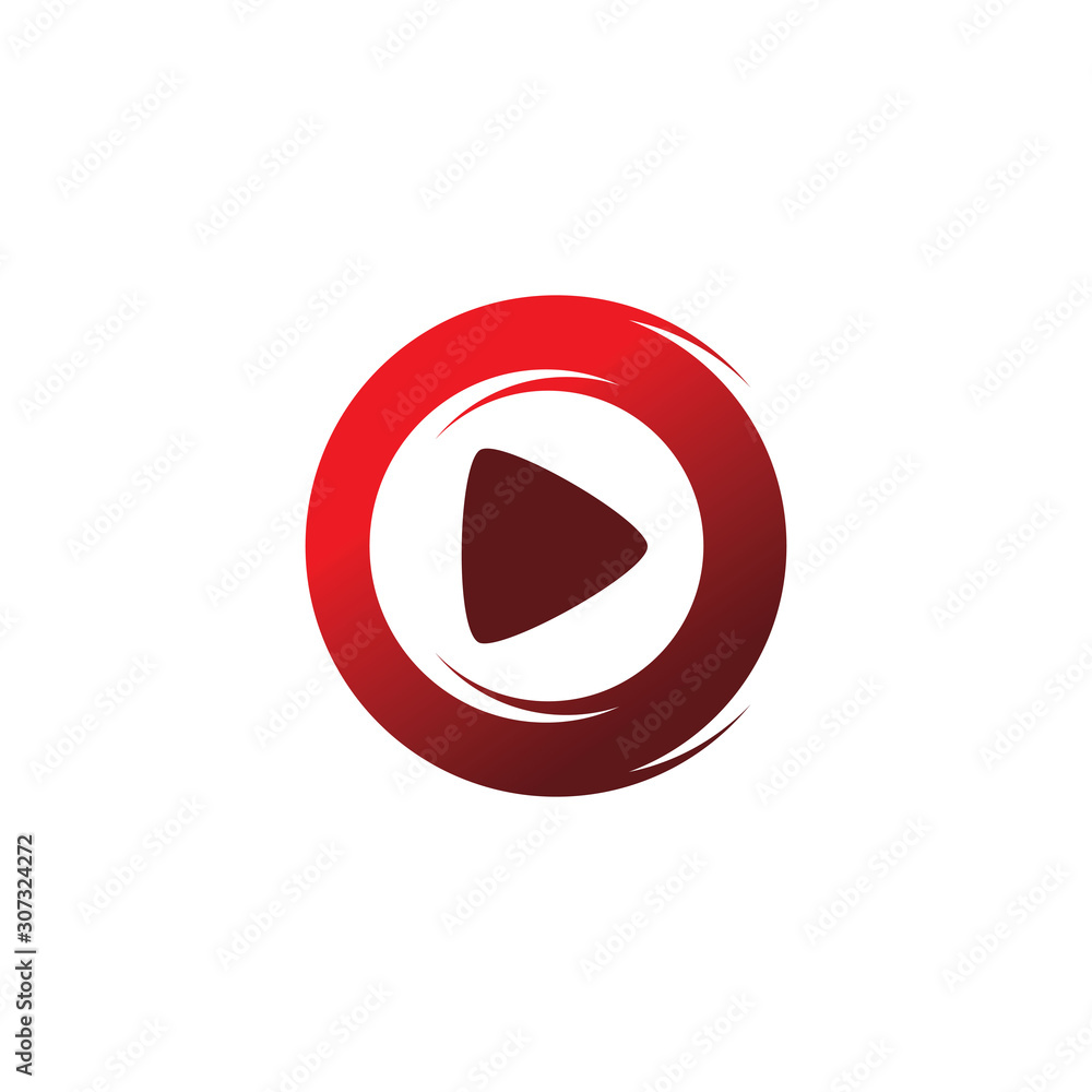 color play media logo design color play media logo design