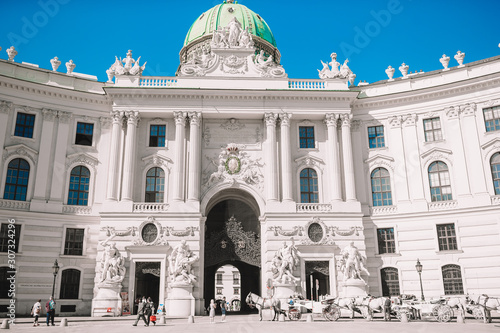 Photography Alte Hofburg in Vienna city at Austria.