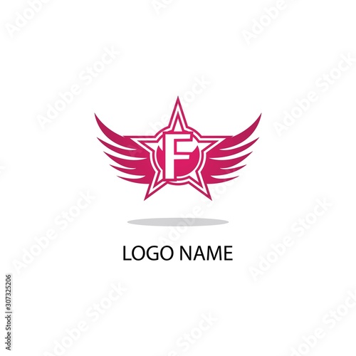 F LOGO SYMBOL VECTOR MODERN BUSINESS