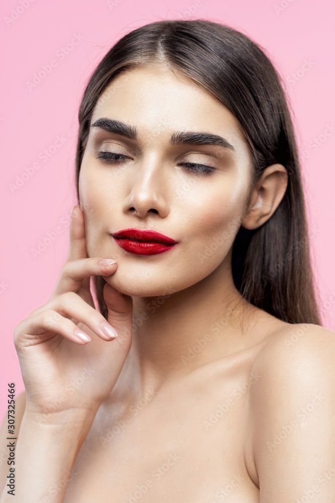 beautiful woman bare shoulders spa treatments clean skin