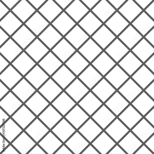 Grill Pattern Geometric Background Black and White. Vector