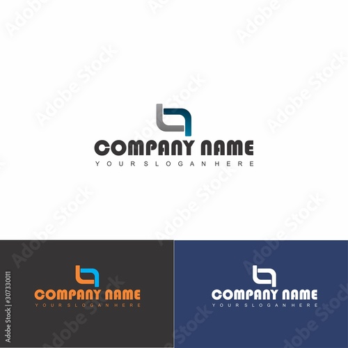 B COMPANY NAME LOGO with a simple and attractive design for a company