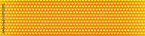 Hexagon grid cell illustration. Abstract hexagonal background.