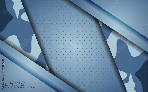 modern blue camo abstract background design