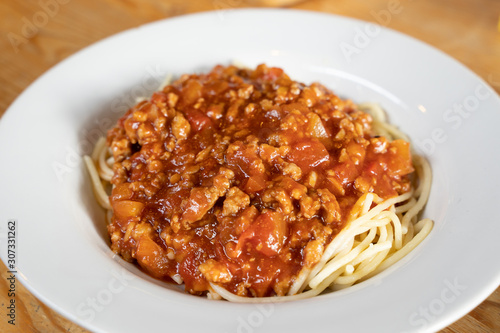 Spaghetti Minced Pork Tomato Sauce