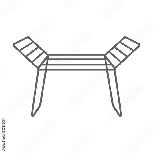 Clothes dryer - icon. Vector.