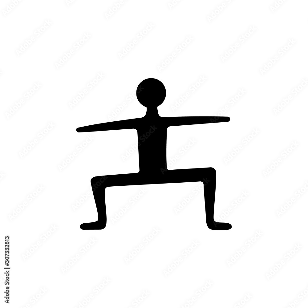 Human with arms and legs apart. Vector illustration. Human with arms and legs apart. Vector illustration.
