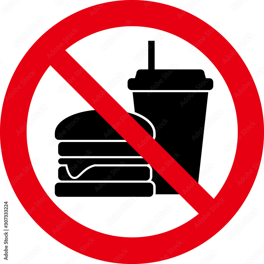 飲食禁止マーク Stock Vector Adobe Stock 飲食禁止マーク Stock Vector Adobe Stock