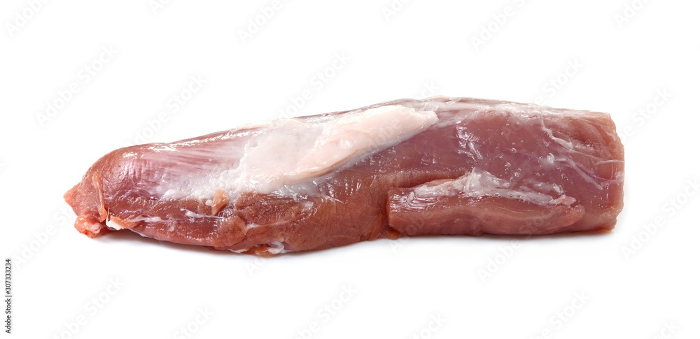Fresh raw beef meat isolated over white background Fresh raw beef meat isolated over white background