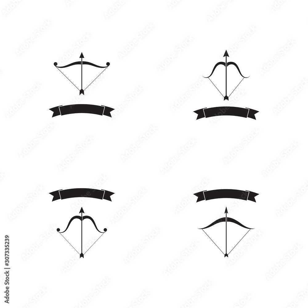Set of Arrow archery icon vector illustration Logo Template Set of Arrow archery icon vector illustration Logo Template