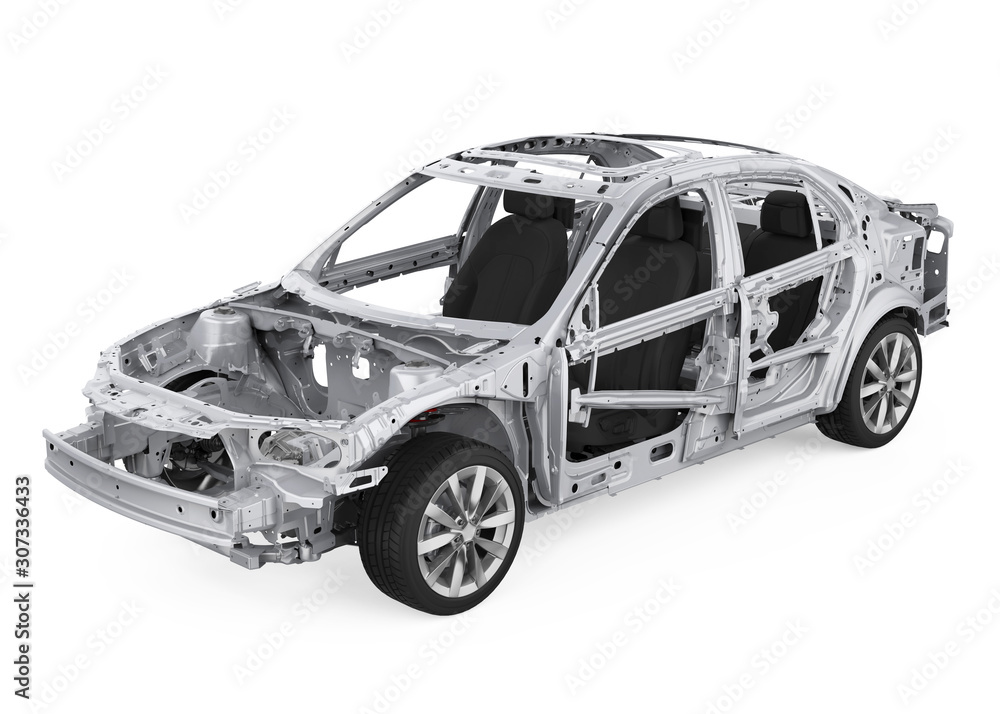 Unibody Car Chassis Frame Isolated Stock Illustration Adobe Stock