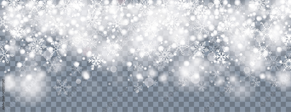 Snowfall White Snowflakes Bokeh Transparent Header Snowfall White Snowflakes Bokeh Transparent Header